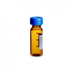 Waters 棕色玻璃12 x 32 mm螺纹颈口样品瓶，带预开口PTFE/硅胶隔垫的盖子，容积2 mL，100个/包, LCGC级别, LC-UV级洁净度