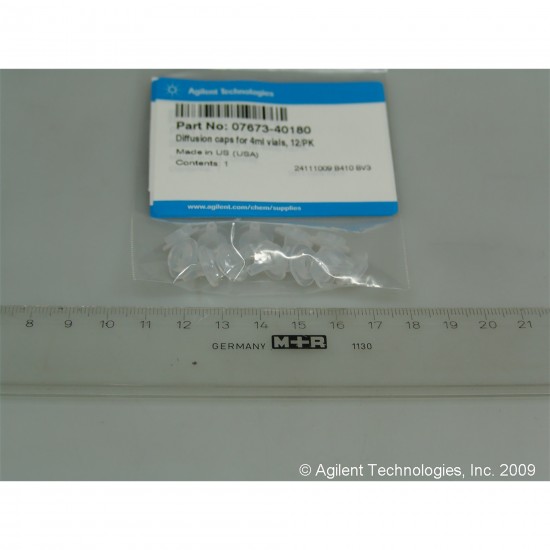 Agilent 用于4mL样品瓶的扩散瓶盖,12/包