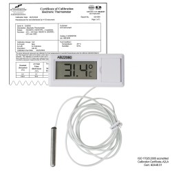 Bel-Art, H-B DURAC 校准电子温度计，带防水传感器；-50 / 200C (-58 / 392F)