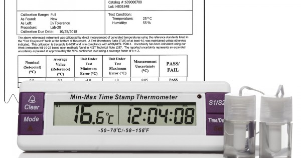 Bel Art H B Frio Temp Calibrated Dual Zone Electronic Verification