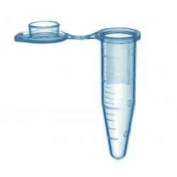 1.5 mL SuperSlik® Low Retention Microcentrifuge Tubes with Attached Caps, Blue, in Resealable Bags