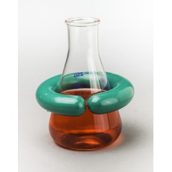 Bel-Art “C”形开口 1.0 磅铅环烧瓶重量，带 Vikem 乙烯基涂层； 用于 250-1000ml 烧瓶